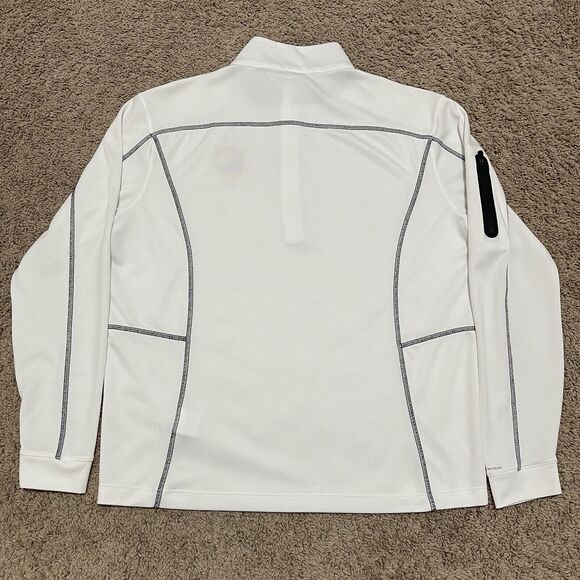 Golden State Warriors Sweatshirt Large White Columbia Omni-Wick Shotgun Pocket - Picture 7 of 13